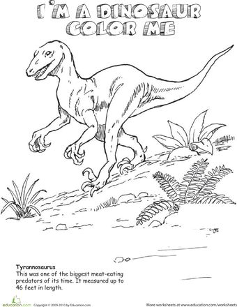 Dig into Dinosaurs 15 Dino Coloring Pages Education.com
