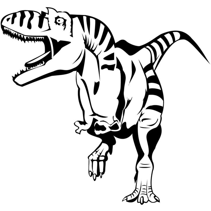 Dinosaur coloring pages for when we read Dinosaurs Before Dark
