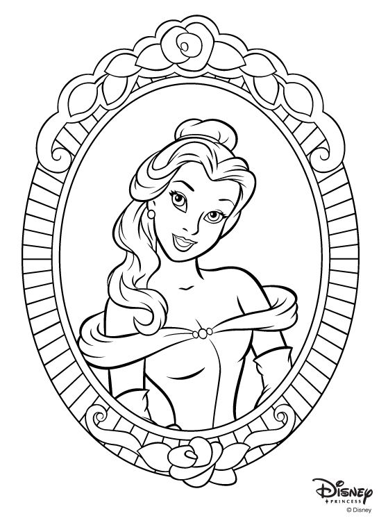 Free Printable Disney Beauty and Beast Cartoon Coloring Pages