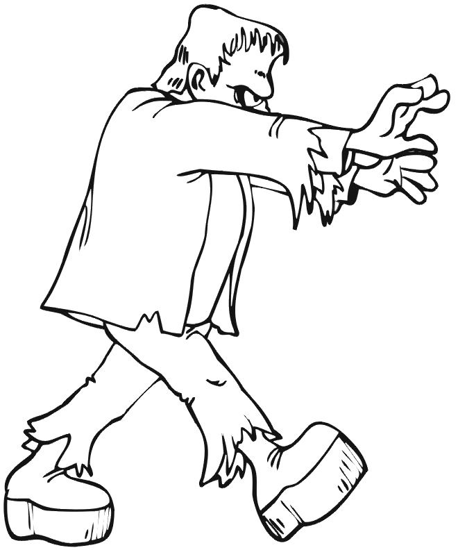 Ghost Frankenstein Coloring Pages Ghost Cartoon Cartoon Coloring