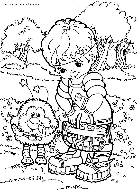 Rainbow Brite color page cartoon characters coloring pages color plate colorin