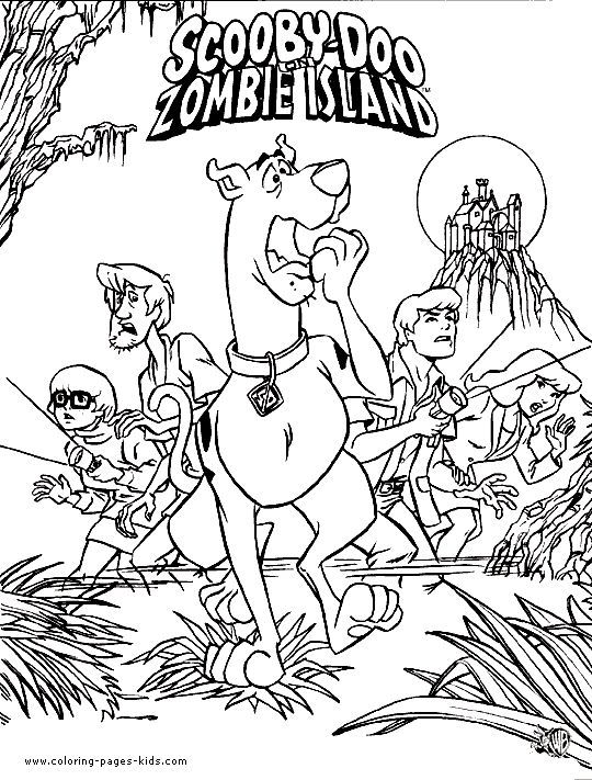 Scooby Doo Coloring Pages Free Scooby Doo color page cartoon characters colori