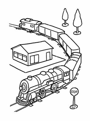 train coloring pages...because my 2 year old is obsessed