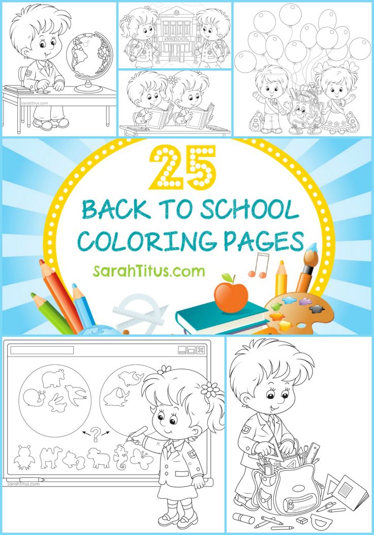 25 Back to School Coloring Pages backtoschool b2s