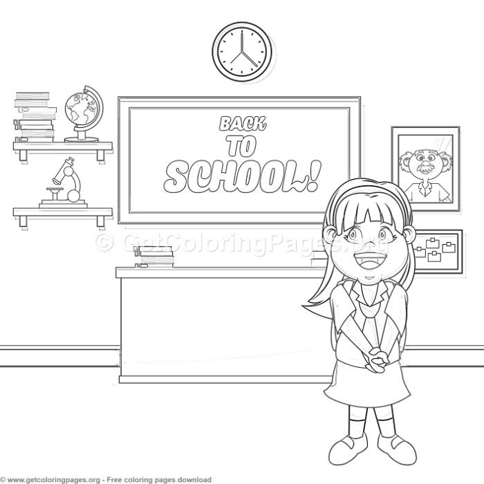 8 Back to School Coloring Pages – GetColoringPages.org coloring coloringbook
