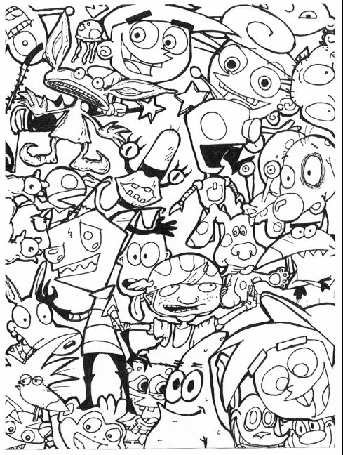 9039s cartoon coloring pages Google Search