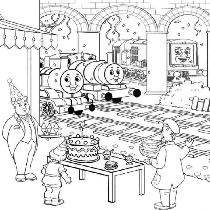 Best Related of Happy Birthday Thomas the Train Coloring Pages