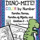 Color by Number Dinosaurs