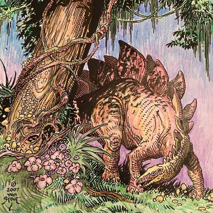 Colored Pages from Dinosaurs A Coloring Book by William Stout Album on Imgu