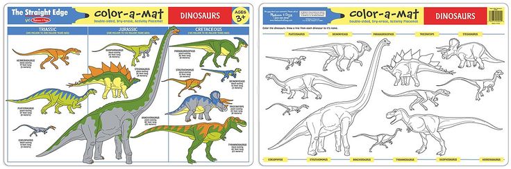 Dinosaurs Color A Mat