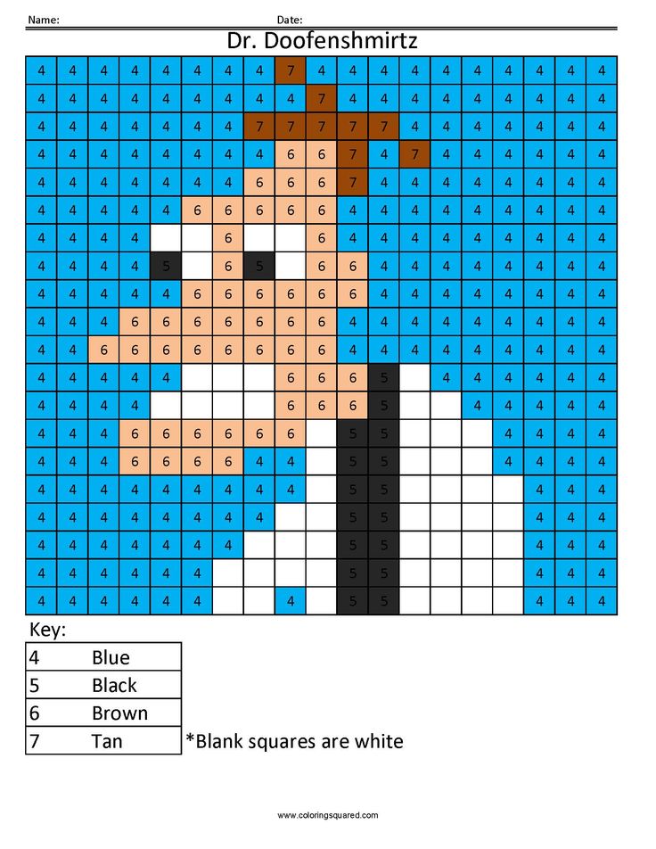 Dr. Doofenshmirtz Cartoon Color by Number