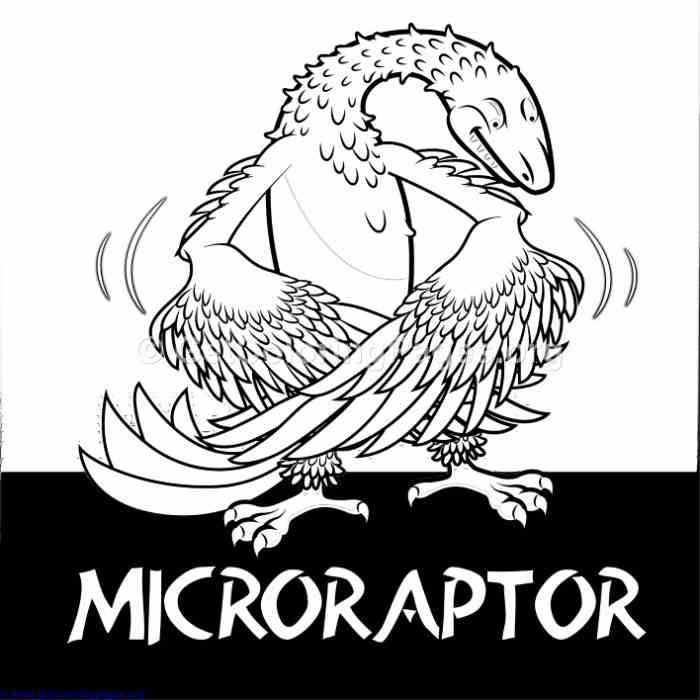 Free Downloads Microraptor Cute Dinosaurs Coloring Pages coloring coloringbook