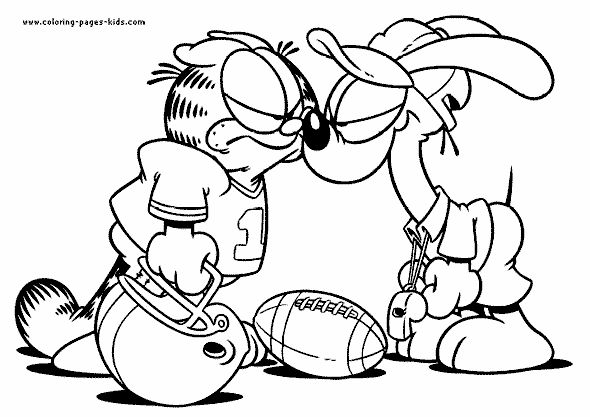 Garfield color page cartoon characters coloring pages color plate coloring sh
