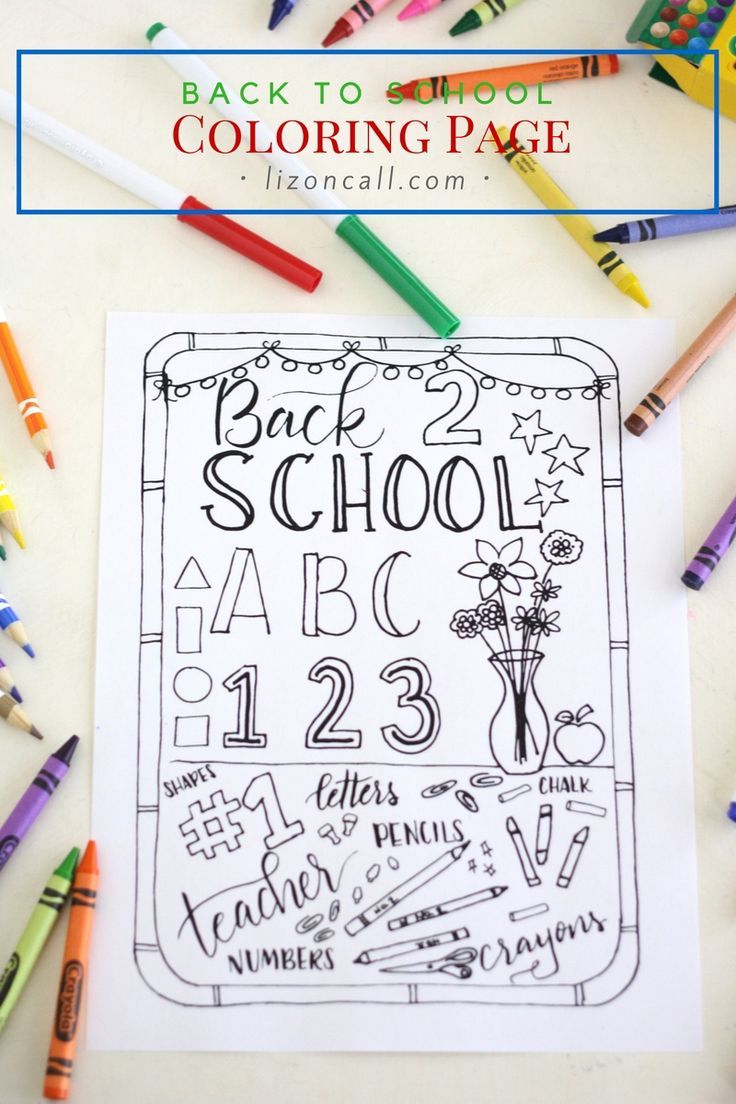 Get the kids excited to about starting school with this free printable back to s