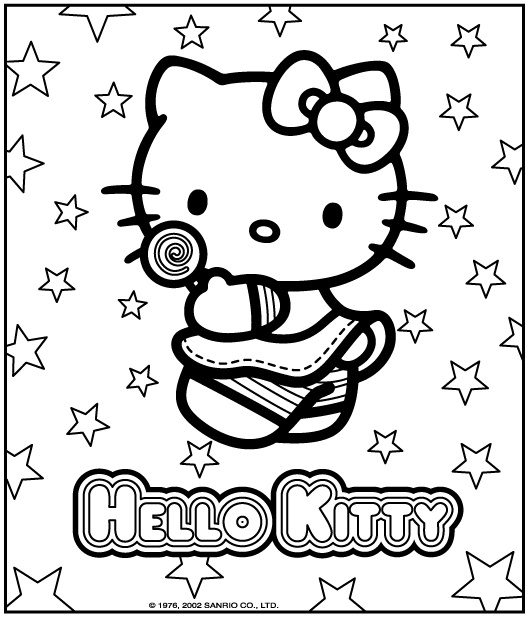 Hello Kitty Coloring Pages. To use for the cake transfer or decorgames