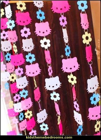 Hello Kitty Curtain Pink Colorful Hello Kitty Head Door Curtain