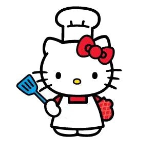 Hello Kitty likes to bake