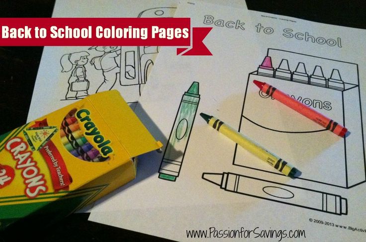 Here are some great Back to School Coloring Pages to help get the kids excited t