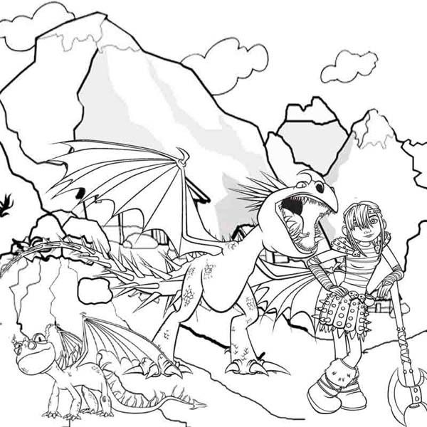 How to Train Your Dragon How to Train Your Dragon Coloring Pages for Kids