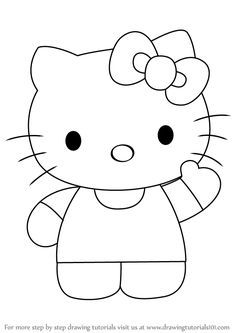 How to draw Hello Kitty DrawingTutorials1