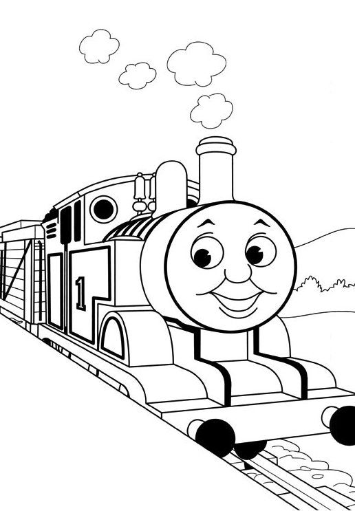 Kids Thomas The Train Coloring Pages Toby Cartoon Coloring pages