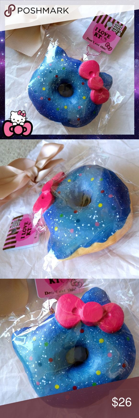 Licensed JUMBO HELLO KITTY GALAXY DONUT SQUISHY Soft and squishy Authen