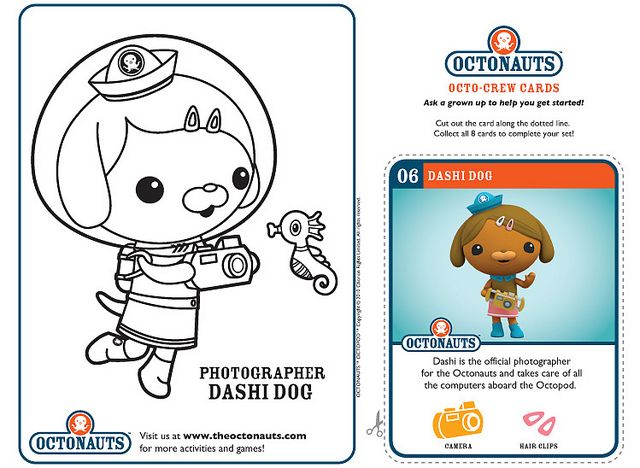 Octonauts coloring sheets. not really educational except for practicing motor sk