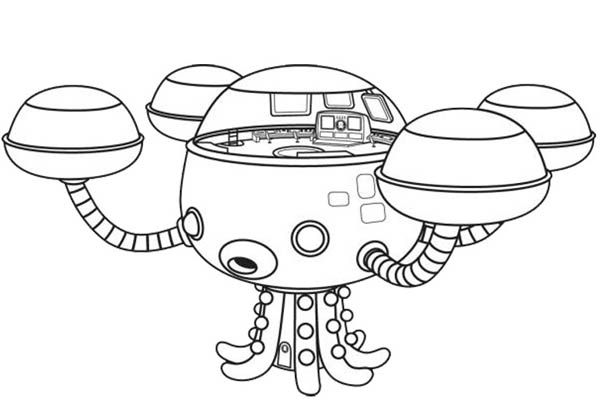 Octopod The Octonauts Octopus Submarine Coloring Page Download
