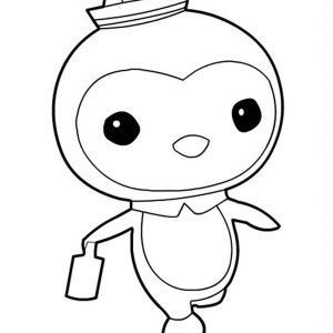 Peso Penguin Walking in The Octonauts Coloring Page cartoon coloring pages