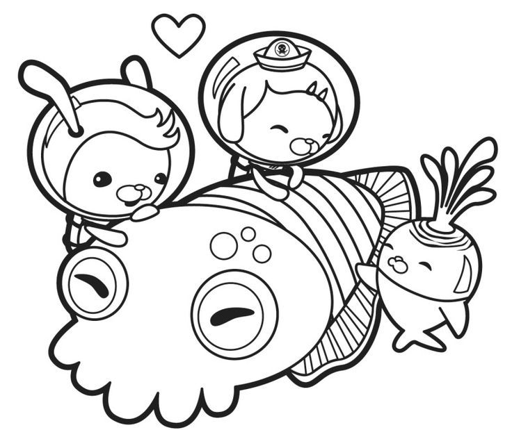 Print Octonauts Coloring Pages cartoon coloring pages