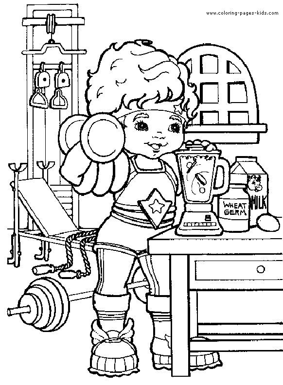 Rainbow Brite color page Coloring pages for kids Cartoon
