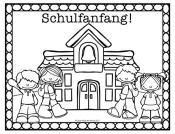 Spanish French German Back to School Coloring Pages FREEBIE