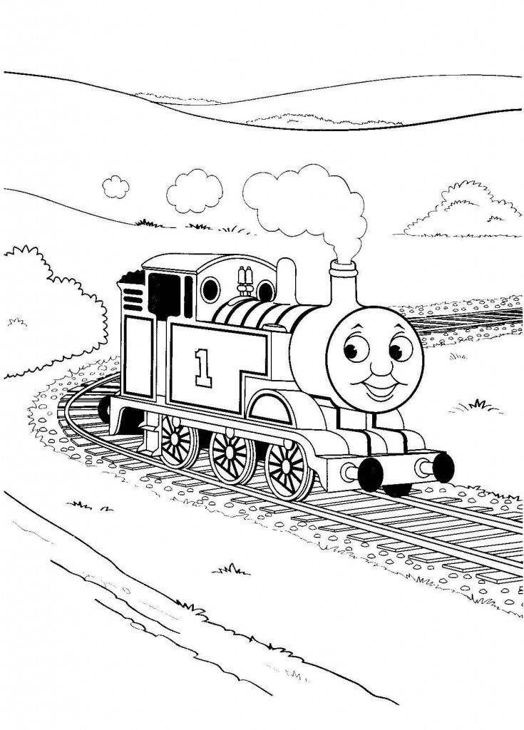 Steam Train Coloring Pages