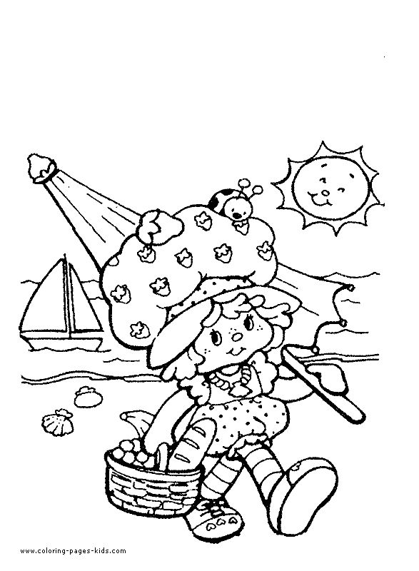 StrawberryShortcakeColoringBookPages Strawberry Shortcake color page carto