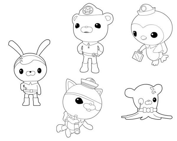 The Octonauts Characters Coloring Page Download amp Print Online