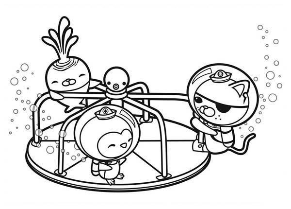 The Octonauts Playing Together Coloring Page.jpg 600×430 cartoon coloring