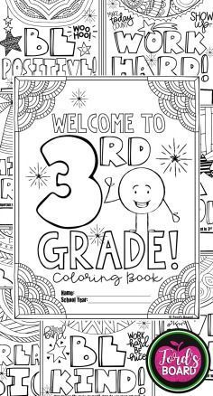 This 3rd Grade Back to School Coloring Book is designed to welcome your new stud