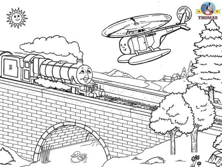 Thomas The Train Coloring Pages Tweeting Cities Free Coloring