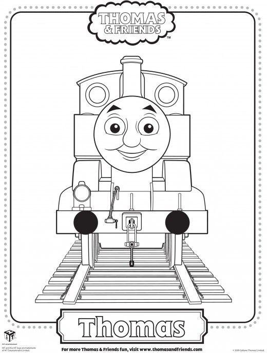Thomas the Train coloring pages at sproutonline.com