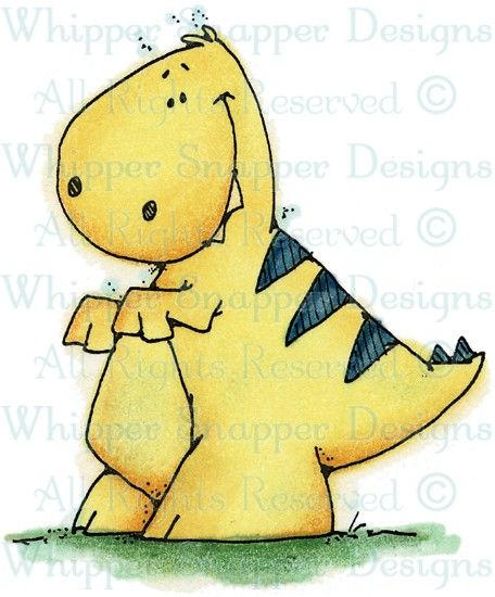 Tiny T Rex Dinosaurs Animals Rubber Stamps