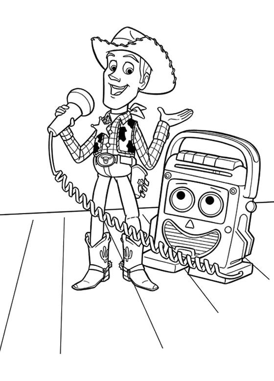 Toy Story Coloring Book Toy Story cartoon coloring pages