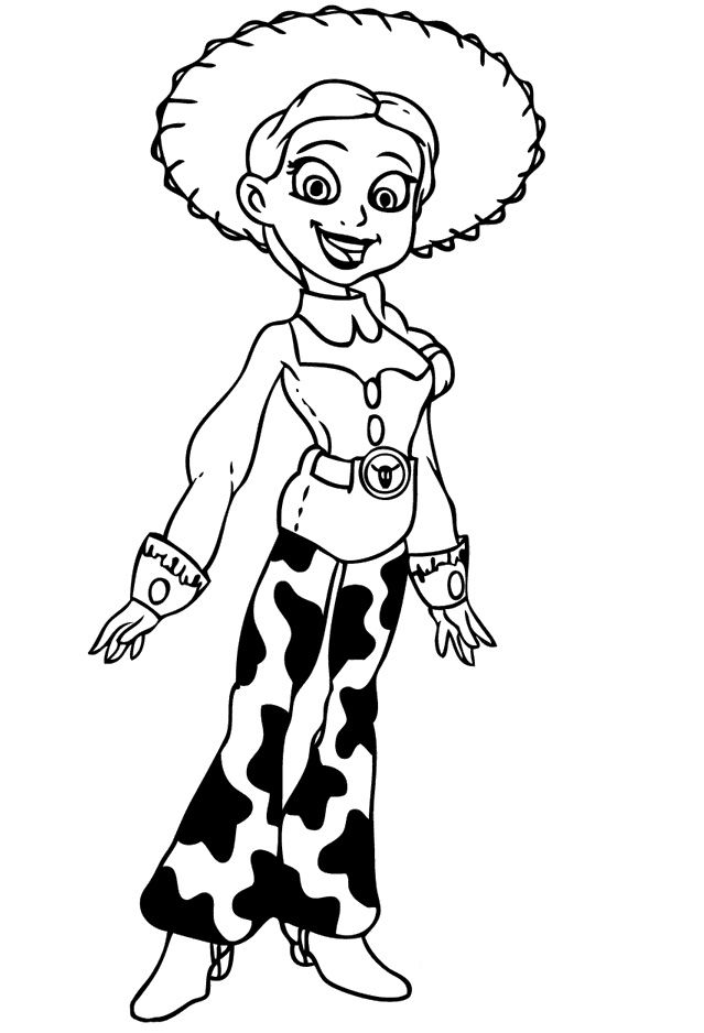 Toy Story Jessie Coloring Pages Toy Story cartoon coloring pages