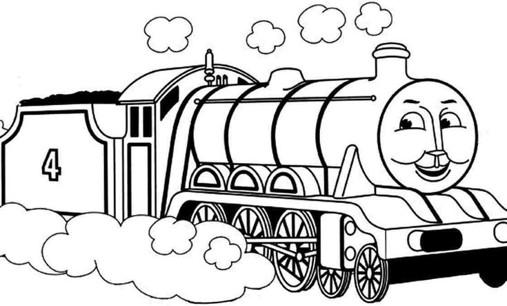 Train Coloring Pages for Free Download procoloring.com