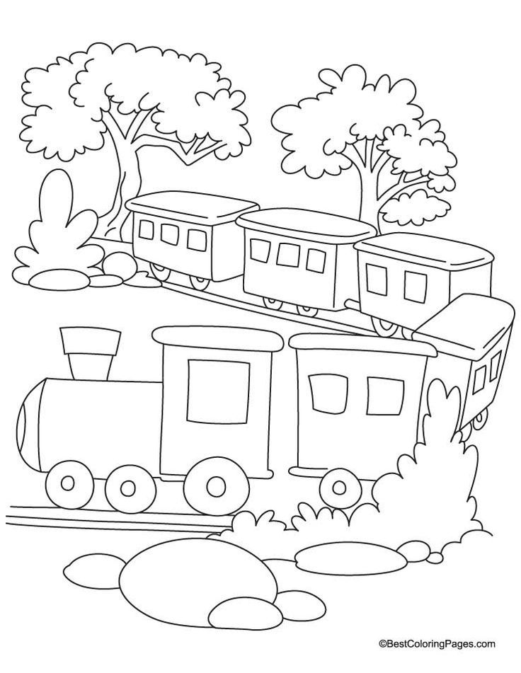 Train coloring page 2 Download Free Train coloring page 2 for kids Best Colo