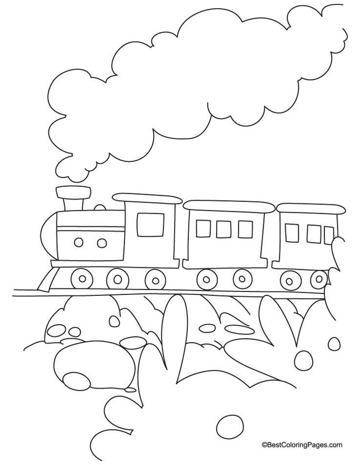 Train coloring page 3 Download Free Train coloring page 3 for kids Best Colo