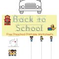 With back to school season coming up why not use these free preschool printable