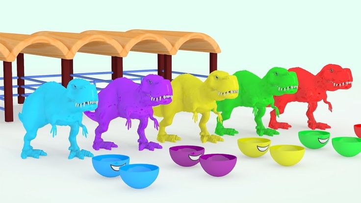 WrongColors for Surprise Eggs Dinosaurs Eat Oreo Cookies z LearnColors Learn