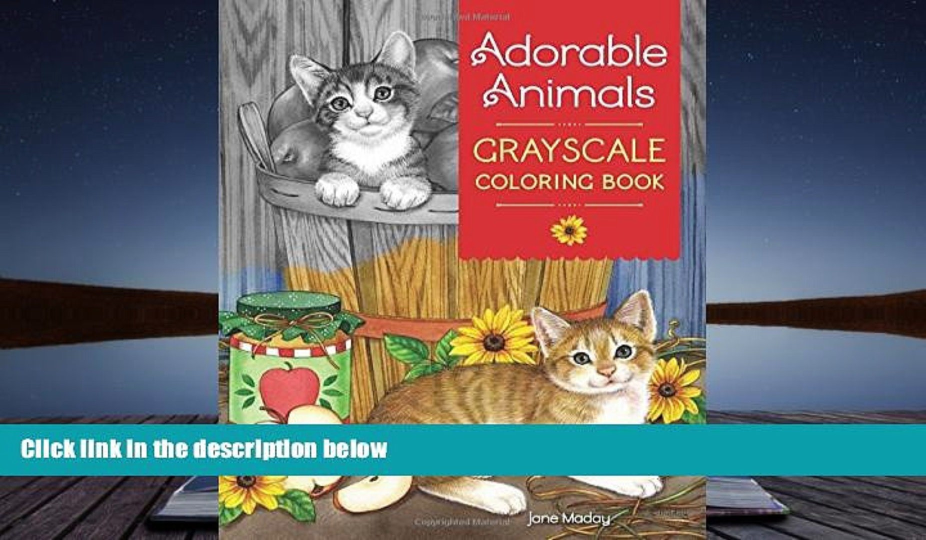 BEST PDF Adorable Animals Grayscale Coloring Book Jane Maday READ ONLINE Video Dailymotion