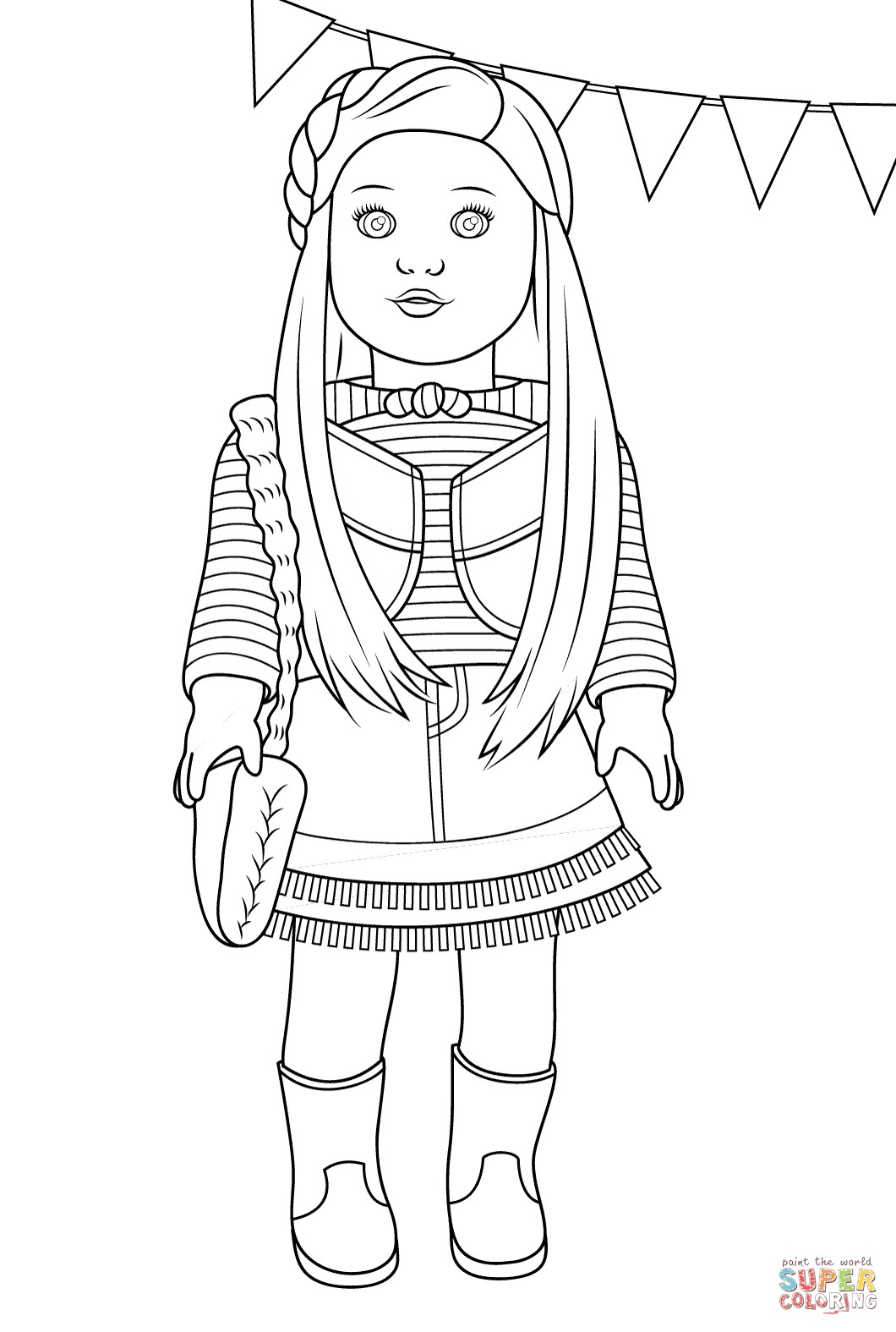 New American Girl Coloring Pages 23 In Free Coloring Book with American Girl Coloring Pages