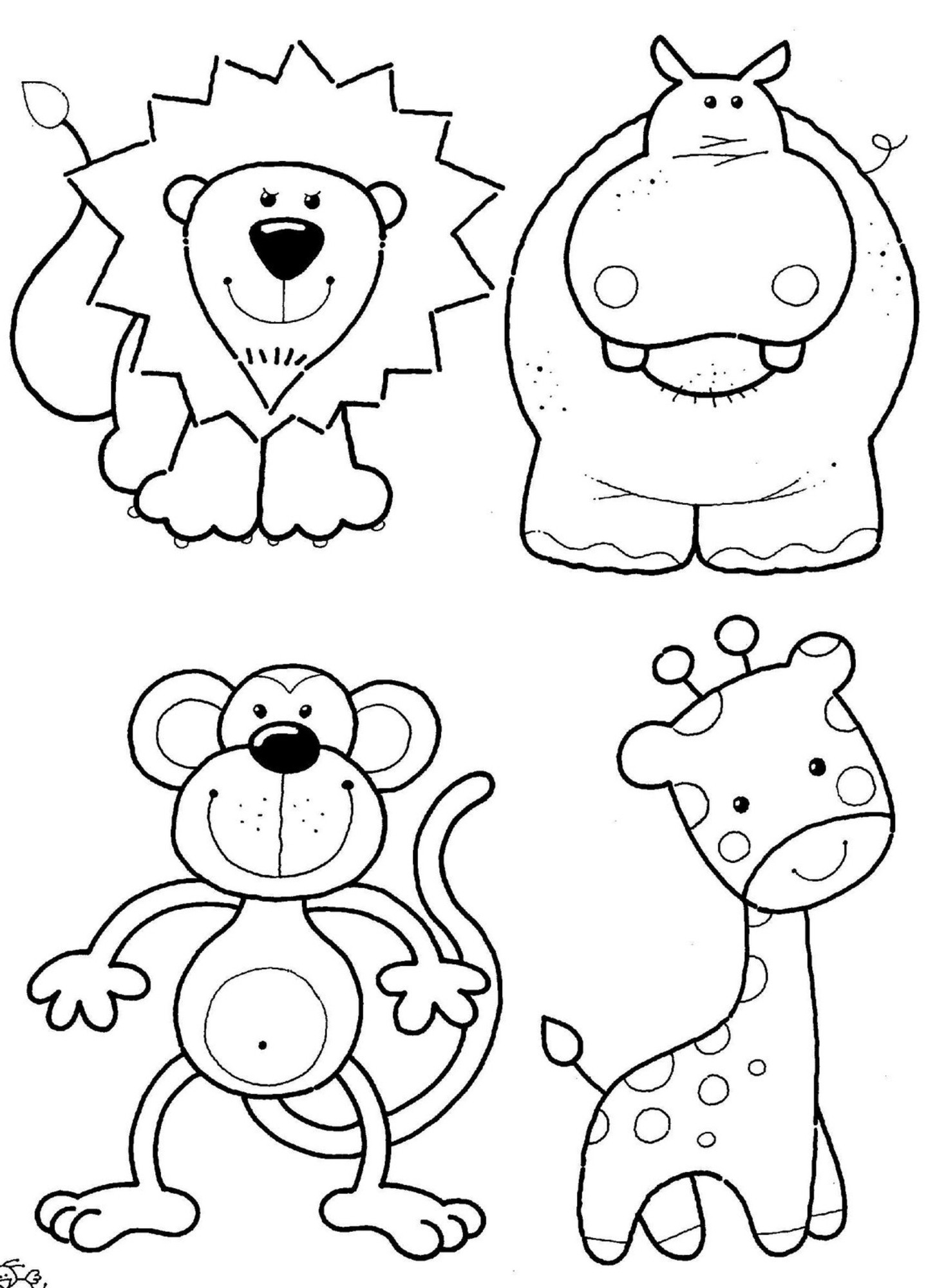 Great Free Animal Coloring Pages 36 With Additional Free Coloring Book with Free Animal Coloring Pages